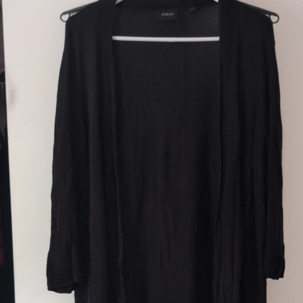 Rave Elegant Black Women's Cardigan